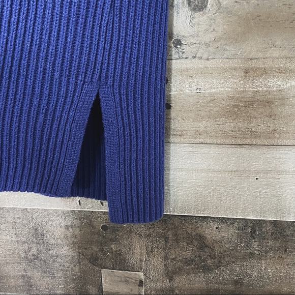 J. Crew Merino Wool Tank Top Blue Sweater Ribbed Preppy Nautical Work Size XS - Picture 4 of 7